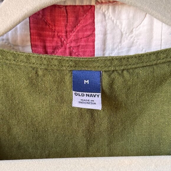 Sleeveless Button-Front Linen-Blend Maxi Shift Dress - Picture 4 of 10